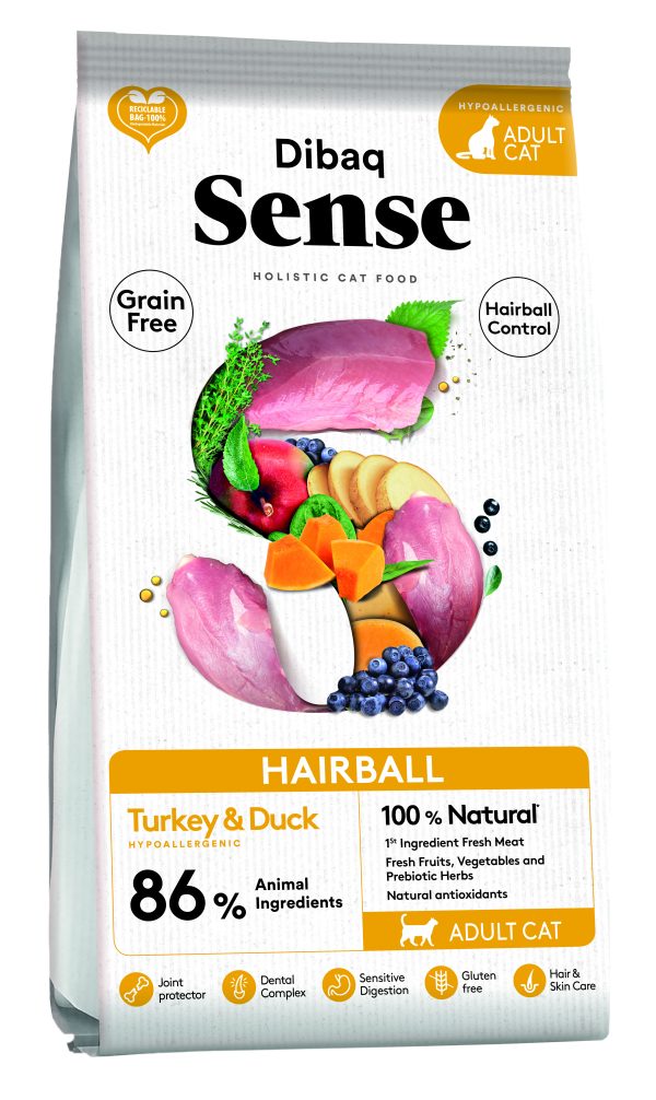 Dibaq Sense Graanvrij Kat – HAIRBALL 6 kg